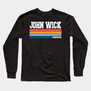 John Wick // Retro Style Long Sleeve T-Shirt